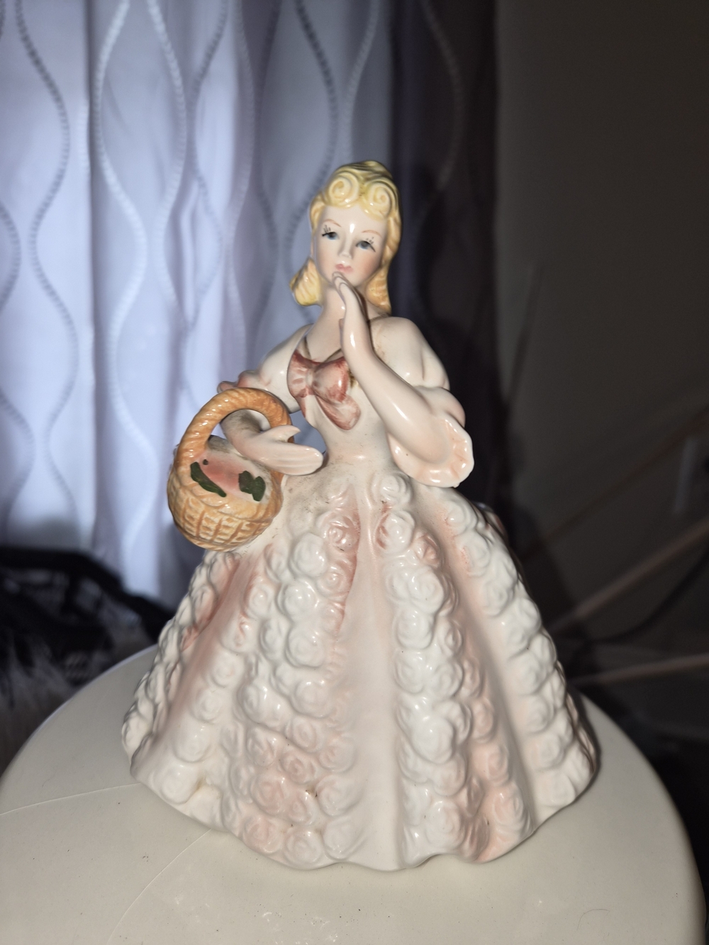 ​Vintage Lefton Petal Dress Figurine Planter